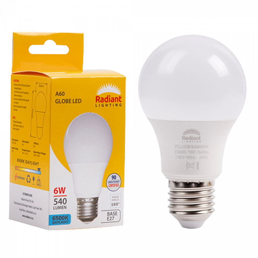 Aromatech Radiant A60 6W LED Lamp