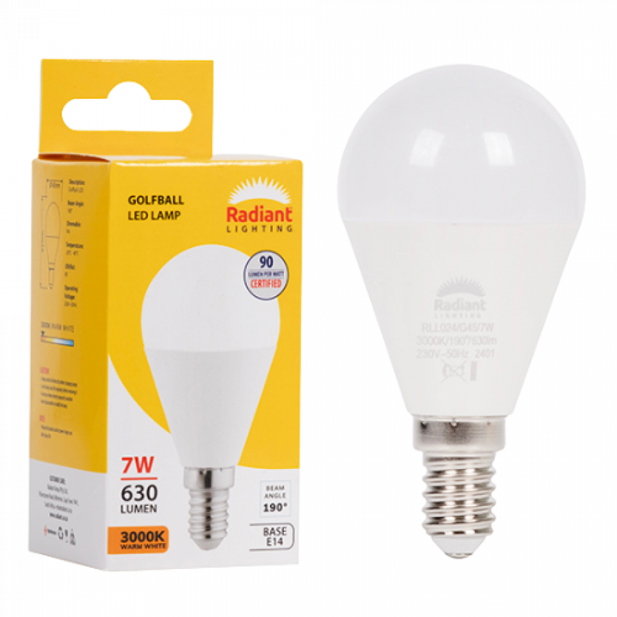 Aromatech Radiant Golfball Frosted 7W LED Lamp