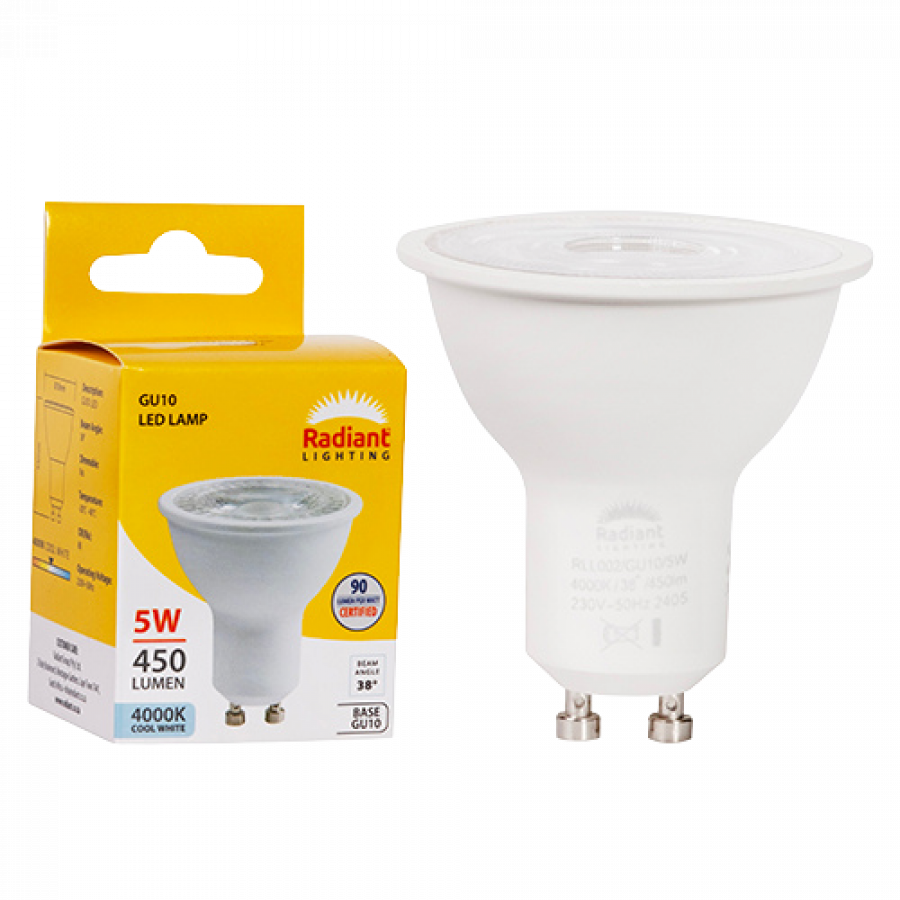 Aromatech Radiant GU10 Clear Lens 5/7W LED Lamp