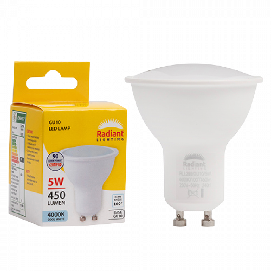 Aromatech Radiant GU10 Frosted Lens 5W LED Lamp